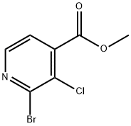 2-溴-3-氯异烟酸甲酯, 1214351-13-9, 结构式