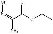 Acetic acid, 2-amino-2-(hydroxyimino)-, ethyl ester, (2E)- Struktur