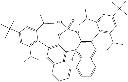 (11BS)-2,6-双[4-(1,1-二甲基乙基)-2,6-双(1-甲基乙基)苯基]-4-羟基-4-氧化物-4Λ5-萘并[2,1-D]:1',2'-F][1,3,2]二氧杂膦,1219498-54-0,结构式