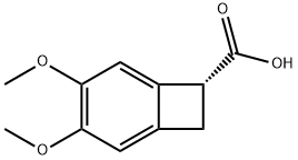 Bicyclo[4.2.0]octa-1,3,5-triene-7-carboxylic acid, 3,4-dimethoxy-, (7R)- Struktur