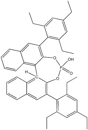 (11bR)-4-hydroxy-2,6-bis(2,4,6-triethylphenyl)- 4-oxide-Dinaphtho[2,1-d:1',2'-f][1,3,2]dioxaphosphepin Structure