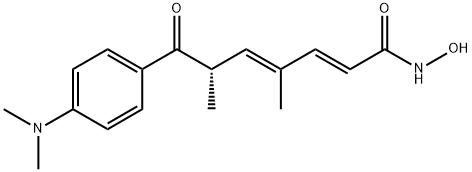 (-)-トリコスタチンA 化学構造式