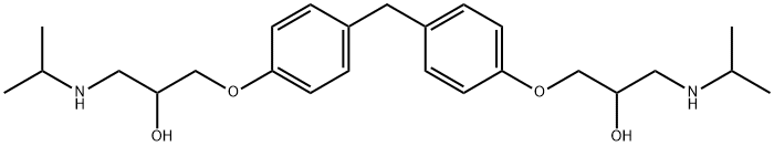 2-Propanol, 1,1'-[methylenebis(4,1-phenyleneoxy)]bis[3-[(1-methylethyl)amino]-,1225195-70-9,结构式