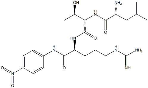 H-D-Leu-Thr-Arg-pNA Structure