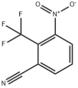 Benzonitrile, 3-nitro-2-(trifluoromethyl)- Structure