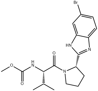 1228552-45-1 (S)-1-((S)-2-(6-溴-1H-苯并[D]咪唑-2-基)吡咯烷-1-基)-3-甲基-1-氧代丁烷-2-基氨基甲酸甲酯