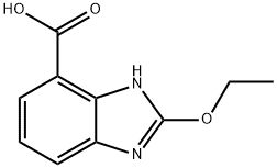 2-乙氧基-1H-苯并[D]咪唑-7-羧酸, 1234834-29-7, 结构式