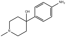 4-Piperidinol, 4-(4-aminophenyl)-1-methyl- Structure
