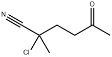 Hexanenitrile, 2-chloro-2-methyl-5-oxo- 化学構造式