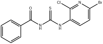 Benzamide, N-[[(6-bromo-2-chloro-3-pyridinyl)amino]thioxomethyl]-