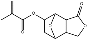 2-Propenoic acid, 2-methyl-, octahydro-3-oxo-4,7-epoxyisobenzofuran-5-yl ester Struktur