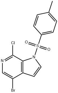 1H-Pyrrolo[2,3-c]pyridine, 4-bromo-7-chloro-1-[(4-methylphenyl)sulfonyl]- Structure