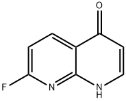 1,8-Naphthyridin-4(1H)-one, 7-fluoro- Struktur
