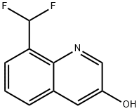 3-Quinolinol, 8-(difluoromethyl)- Structure