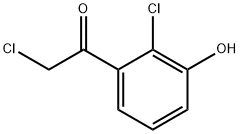 Ethanone, 2-chloro-1-(2-chloro-3-hydroxyphenyl)- Struktur