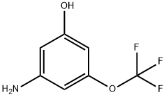 3-氨基-5-(三氟甲氧基)苯酚 结构式