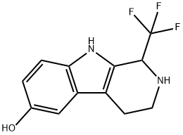 6-hydroxy-1-trifluoromethyl-1,2,3,4-tetrahydro-
9H-pyridoindole 结构式