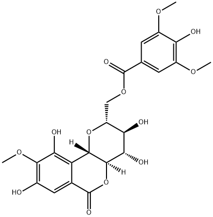 11-O-syringylbergenin Struktur