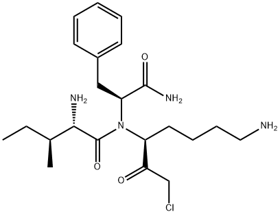 isoleucyl-phenylalanyl-lysine chloromethyl ketone Structure