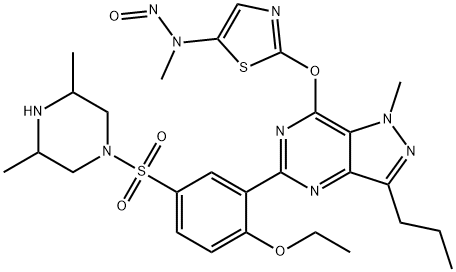 亚硝基布洛那非, 1266755-08-1, 结构式
