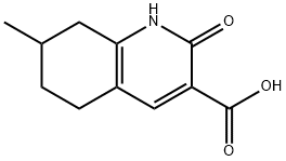 3-Quinolinecarboxylic acid, 1,2,5,6,7,8- hexahydro-7-methyl-2-oxo- Struktur