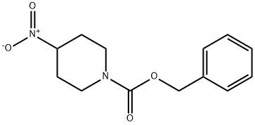 苯甲基 4-硝基哌啶-1-甲酸基酯, 1268520-00-8, 结构式