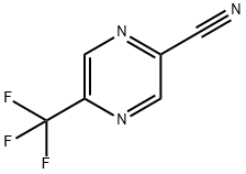 5-(三氟甲基)吡嗪-2-甲腈,1279818-65-3,结构式