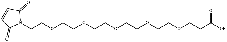 Mal-PEG5-acid Structure