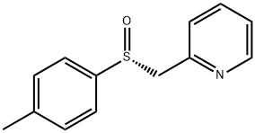 Pyridine, 2-[[(R)-(4-methylphenyl)sulfinyl]methyl]- Structure