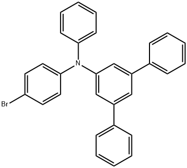 [1,1':3',1''-Terphenyl]-5'-amine, N-(4-bromophenyl)-N-phenyl- Structure