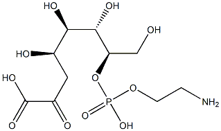 3-deoxy-2-octulopyranosonate 7-(2-aminoethyl phosphate) 化学構造式