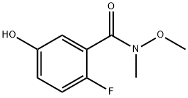 Benzamide, 2-fluoro-5-hydroxy-N-methoxy-N-methyl- Structure