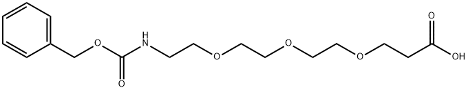 CBZ-N-アミド-PEG3-酸 化学構造式