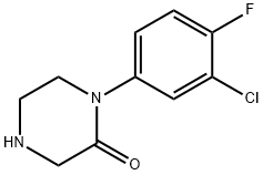 2-Piperazinone, 1-(3-chloro-4-fluorophenyl)- Structure