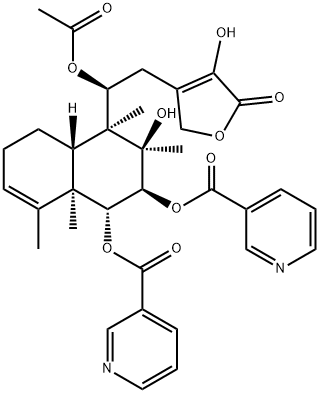 Scutebarbatine X Structure