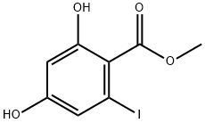 Benzoic acid, 2,4-dihydroxy-6-iodo-, methyl ester 结构式