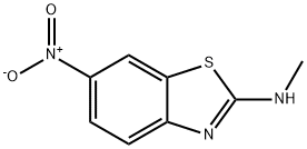 N-メチル-6-ニトロベンゾ[D]チアゾール-2-アミン 化学構造式
