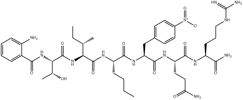 Abz-Thr-Ile-Nle-p-nitro-Phe-Gln-Arg-NH2 Structure