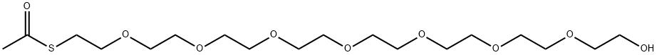 S-acetyl-PEG8 alcohol Struktur