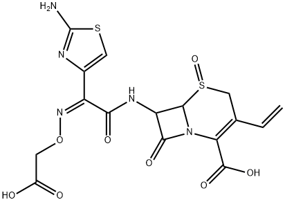头孢克肟氧化杂质(头孢克肟亚砜), 1335555-87-7, 结构式