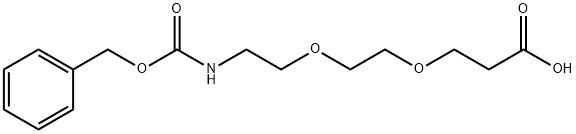 Cbz-N-amido-PEG2-acid Structure
