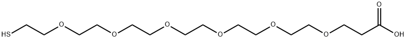 Thiol-PEG7-acid 化学構造式