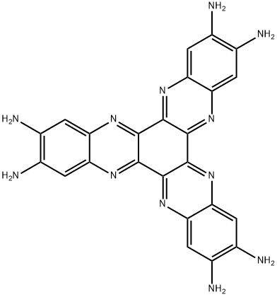 Diquinoxalino[2,3-a:2',3'-c]phenazine-2,3,8,9,14,15-hexamine Struktur