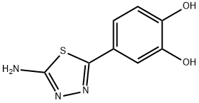 1,2-Benzenediol,4-(5-amino-1,3,4-thiadiazol-2-yl)-(9CI) Struktur