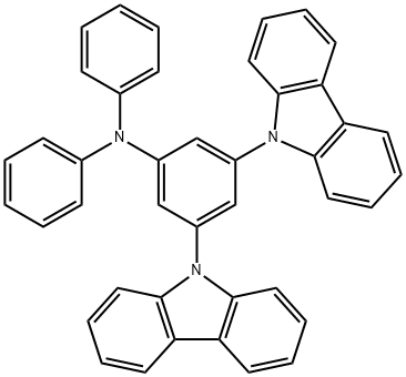 3,5-di(9H-carbazol-9-yl)-N,N-diphenylaniline(DCPDA) 结构式