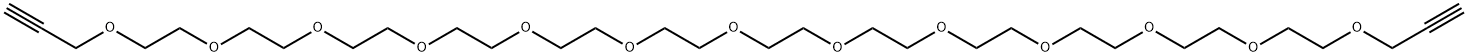 丙炔基-十二聚乙二醇-丙炔基,1351373-50-6,结构式