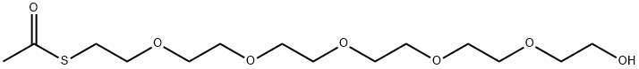 硫代乙酸酯-六聚乙二醇, 1352221-63-6, 结构式