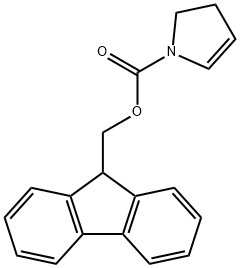1H-Pyrrole-1-carboxylic acid, 2,3-dihydro-, 9H-fluoren-9-ylmethyl ester Struktur