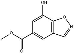 1,2-Benzisoxazole-5-carboxylic acid, 7-hydroxy-, methyl ester Struktur
