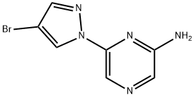 4-Bromo-1-(6-aminopyrazol-2-yl)pyrazole Struktur